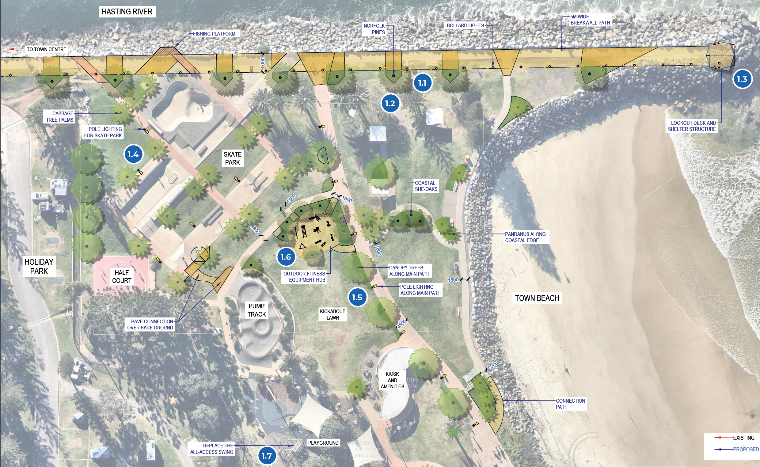 Town Beach Reserve Master Plan - Northern Beach