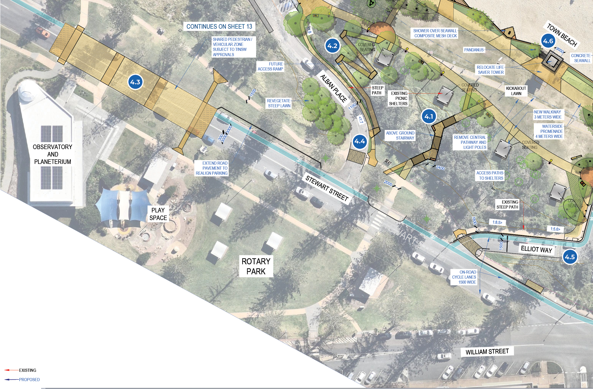 Town Beach Reserve Master Plan - Rotary Park Interface